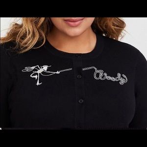Torrid “Woody” Toy Story Black Cardigan 1x